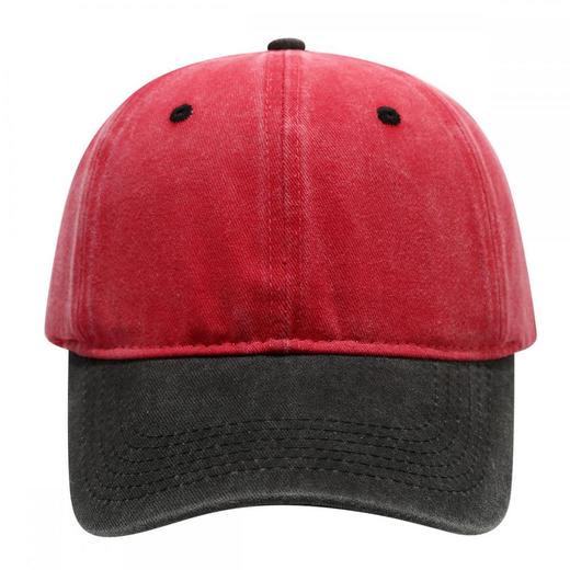 四季通用防晒帽子潮流透气防晒弯帽檐水洗拼接色棒球帽1059 商品图0