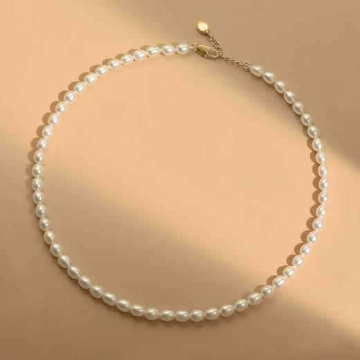 Manreya玛芮雅流珠经典极简风珍珠小米项链串珠气质百搭女锁骨链 商品图1