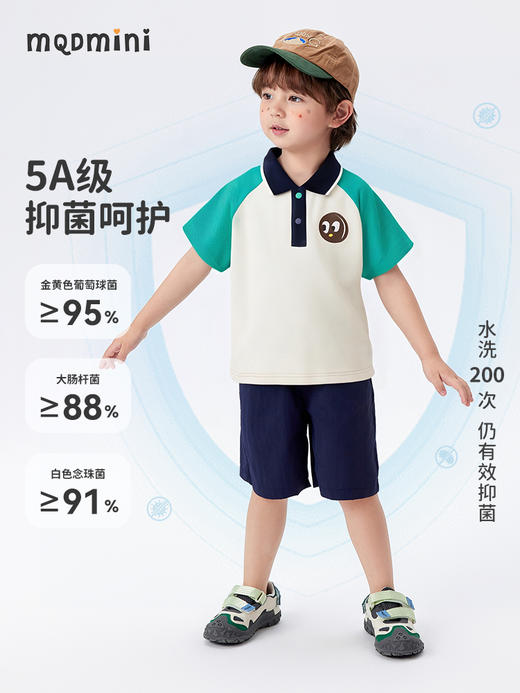 【MQDmini】【90-140】男童夏季短袖POLO衫 商品图4