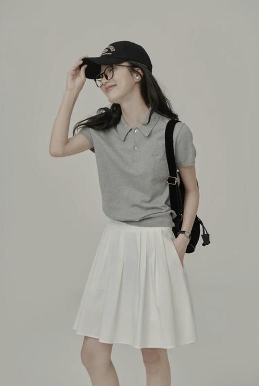 ✨2025新款经典2.0薄料【莱赛尔天丝针织短袖t恤POLO衫】精致知识分子穿搭必备经典POLO衫，人人皆可驾驭! 商品图7