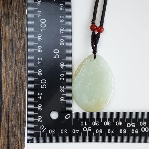 【天然正品】天然新疆料细腻油润度佳嬉戏童子和田玉吊坠项链220425NJM21 现售价：980特价 商品图10