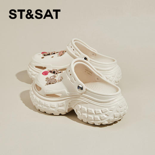 星期六榴莲厚底踩屎感洞洞鞋SSD2110E3Z 商品图7