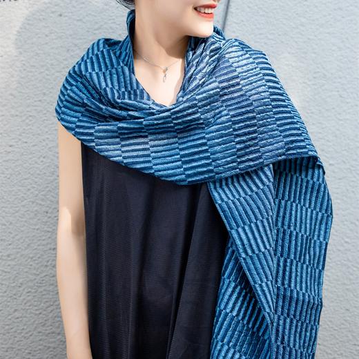 【ZAIKI西阵织】京都西阵织单色长丝女士围巾 商品图1