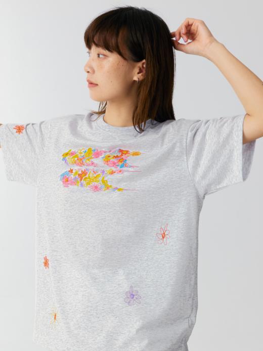 CryingCenter 手绘花园3C 点子纱宽松短袖T恤 哭喊中心 商品图5