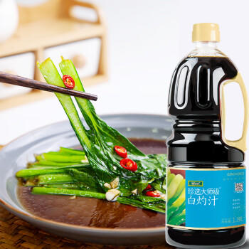 珍选白灼汁1.8L/瓶【0脂肪】清蒸鱼白灼大虾白灼菜心凉拌汁海鲜汁 /粮油调味 /调味品 /复合调味汁 商品图6