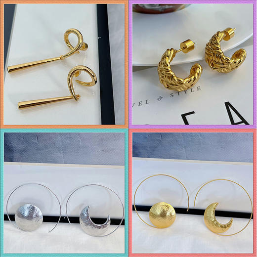 【非质量问题不退，谢谢理解】日月风麦纪 日月星辰|磨砂纹理 麦编|奢华细腻 微风|光滑质感 让自然常伴耳畔 商品图0