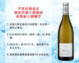 【现货特促，整箱更优惠】勃艮第Rully代表名庄：贝拉维酒庄吕利拉福斯一级园干白（2020年）