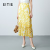 EITIE爱特爱夏季新款气质通勤高腰显瘦a字印花半身裙7806514 商品缩略图0