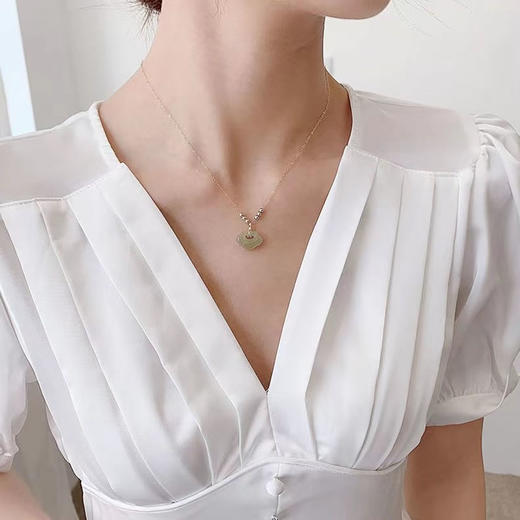 PIARA 平安锁和田玉锁骨链NKA3129 商品图4