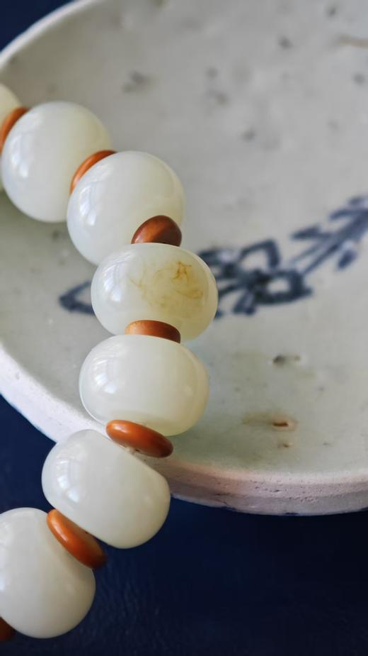 籽不语·宜之·和田玉平安扣手串【嘉石632】 商品图6