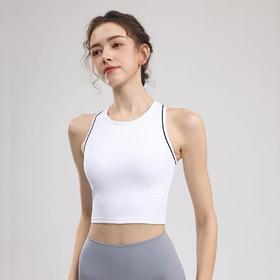 跃牌【安琪拉系列】新款运动背心女健身一体固定杯训练高强度防震瑜伽背心BX-5006