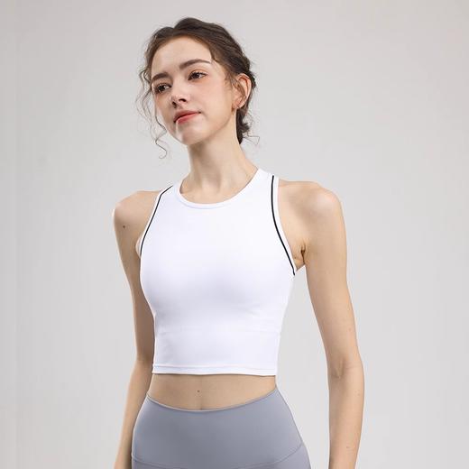 跃牌【安琪拉系列】新款运动背心女健身一体固定杯训练高强度防震瑜伽背心BX-5006 商品图0