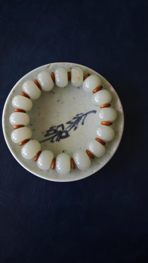 籽不语·宜之·和田玉平安扣手串【嘉石632】 商品图1