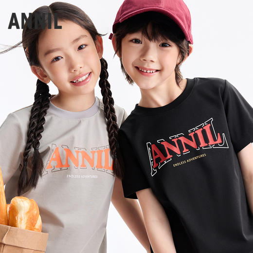 男女童圆领短袖针织衫夏季新款安奈儿童装EM521212 商品图2