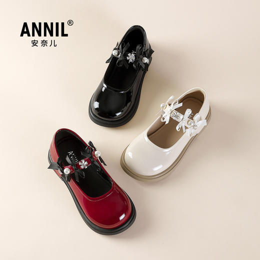 ANNIL/安奈儿女童夏季亮闪闪水晶公主舞蹈皮鞋2025夏款HG5301379 商品图3