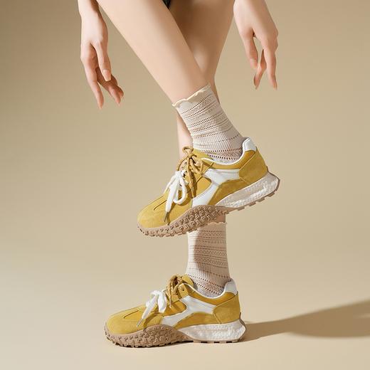 优选丨ZHR复古厚底德训鞋女款2025夏季新品透气夏天穿裙子 商品图1