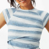 CryingCenter 海洋水波纹理捏褶小飞袖短袖tee 哭喊中心 商品缩略图1