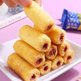 【19.9抢80包❗香芋牛乳米果卷】内层柔滑夹心谷物清香，香芋牛乳层层有滋味，双重口感爱不 释口，米香恒温烘焙独立包装休闲小零食食品散装QQ