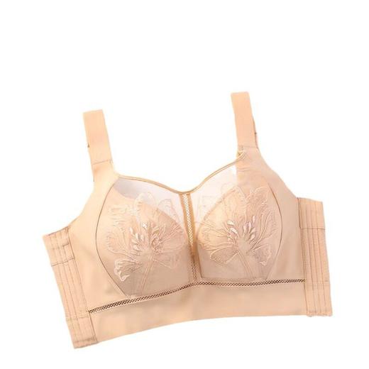 QC-GM6601  全罩杯抹胸内衣软钢圈聚拢调整型上托大胸显小防走光收副乳薄款大码文胸（单件） 商品图4