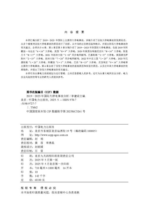 2019-2023年国际大停电事故分析 商品图1
