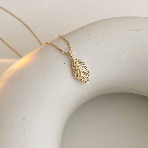 CROCUS闪钻金枝玉叶项链CRSN0090 商品图0