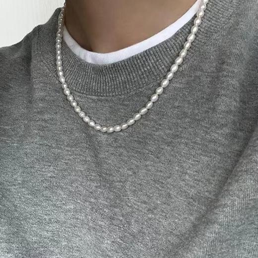 Manreya玛芮雅流珠经典极简风珍珠小米项链串珠气质百搭女锁骨链 商品图2