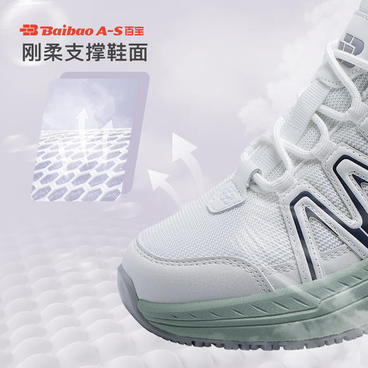 百宝女士运动鞋春夏新款女鞋透气防滑休闲软底减震网面跑步鞋子 商品图2