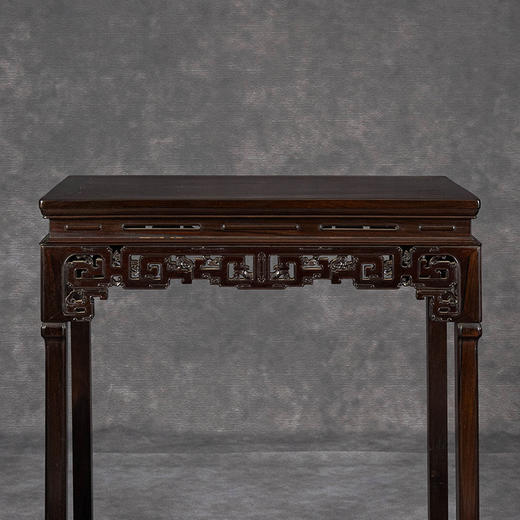 清	红木透雕拐子纹香几 商品图2