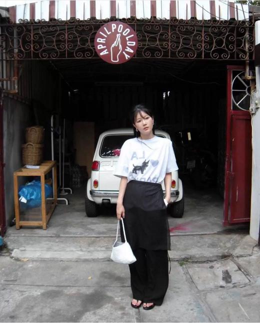 ✨韩国出口订单~● LA Park 趣味松弛!【cosAcosB修狗云柔精梳棉针织T恤】品质颜值都在线款式经典、易搭配，一直深受大众喜爱~ 商品图4