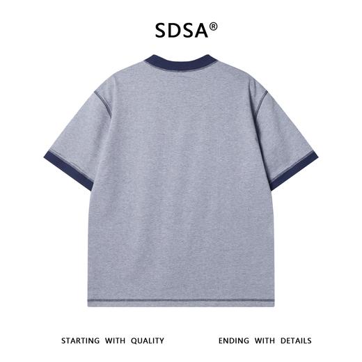 T3418夏季高级感新款潮牌撞色刺绣兔子圆领短袖T恤百搭宽松设计师上衣 商品图4