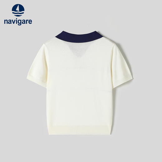 【纳维凯尔】【120-165】Navigare意大利小帆船童装女童短袖针织衫 商品图1