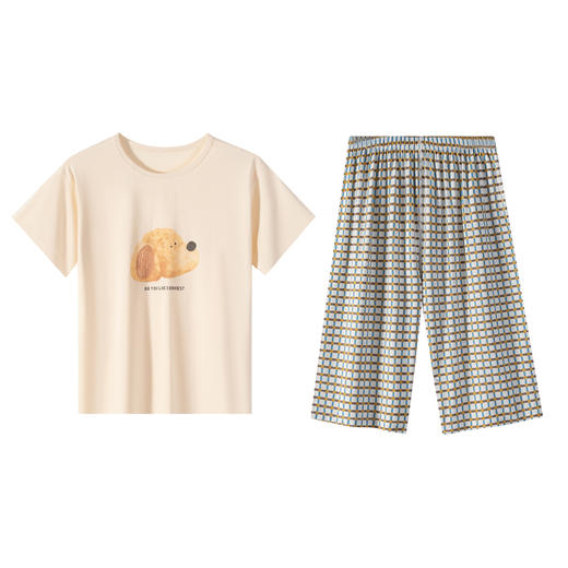 连绵·小狗印花儿童家居套装（男女同款） 商品图13