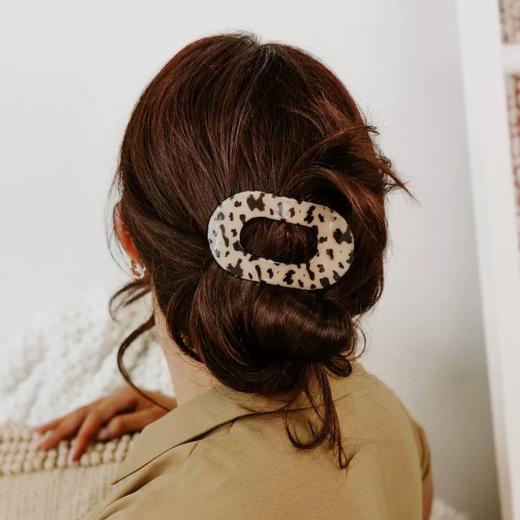 美国TELETIES抓夹大号扁平发夹爱心抓夹贝壳夹发抓发饰 商品图5