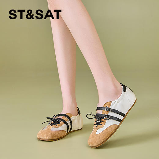 【轻量透气】星期六轻便舒适薄底芭蕾德训鞋SSD2111ER9 商品图2