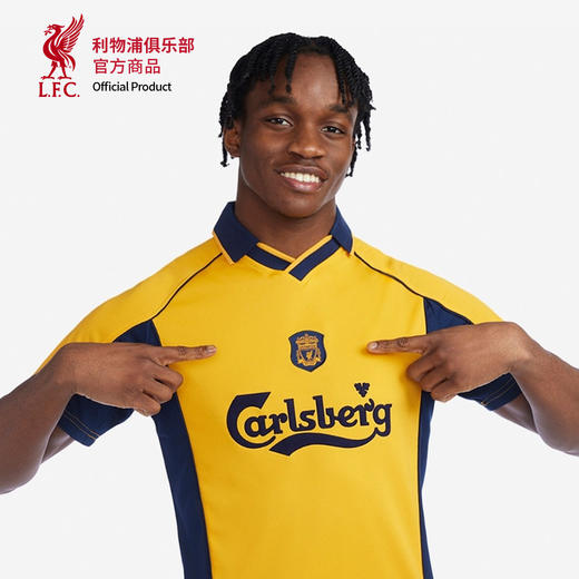 【官网同款】利物浦俱乐部 | 黄色00-01赛季客场复刻球衣polo领口 商品图3