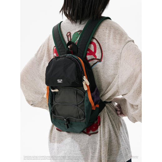 CryingCenter  拼接撞色野餐登山包户外双肩书包 哭喊中心 商品图1