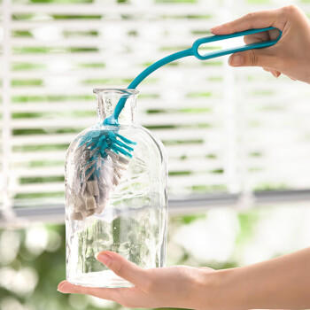 茶花 长柄杯刷 奶瓶刷尼龙海绵双效洗刷杯子神器洗水杯清洁刷子* 商品图3