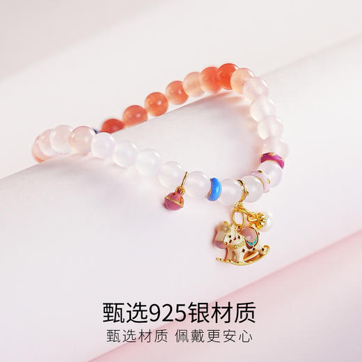 Winy925银童话绮梦玛瑙珍珠手串金色配证书送女友闺蜜节日生日礼物 商品图2