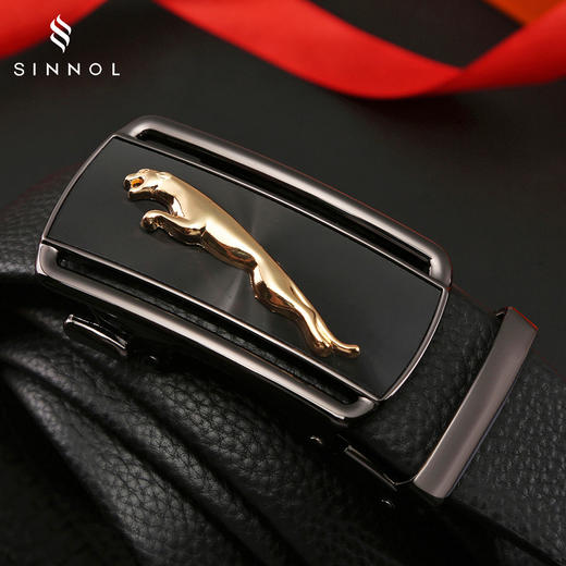 【父亲节520情人节好物】头层牛皮腰带礼盒套装 百搭裤带男士自动扣皮带。ry 商品图1