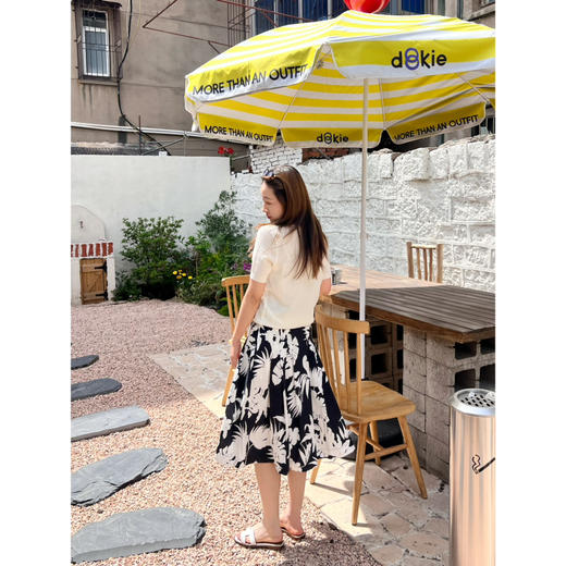 2505111    max 影子花朵印花 半裙（送腰带） 商品图6