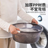 茶花 洗脸洗头盆 婴儿洗澡盆 塑料盆子洗衣盆 大水盆38cm 暖灰 1只装 商品缩略图6
