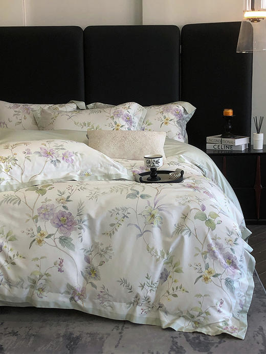 佳丽斯60支长绒棉四件套纯棉全棉床单轻奢高级感主卧室2025新款 商品图8