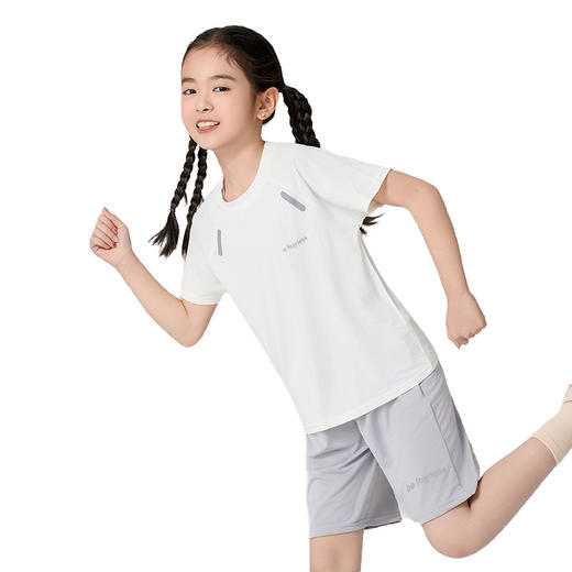 2025儿童速干衣短袖套装学生夏天T恤冰丝网眼男童运动装女童篮球 商品图6