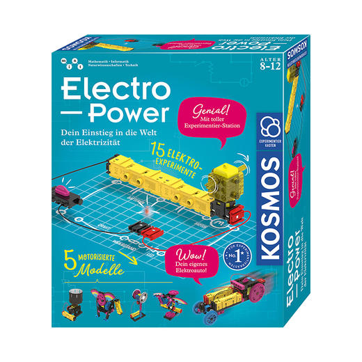 KOSMOS科乐多 《电力探秘》 实验玩具 适合8岁+ 图文视频双教程 实操性科普 K620707 商品图0