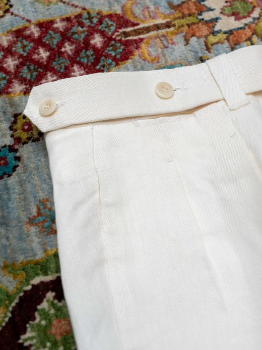 Ambrosi American Fit 白色亚麻裤装 商品图7