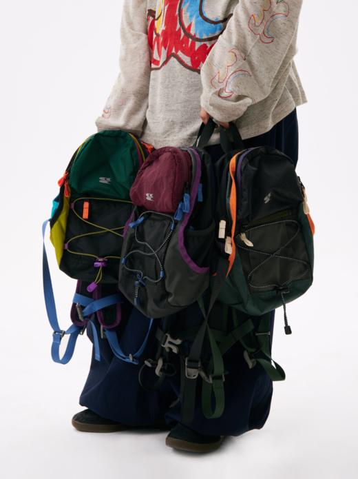 CryingCenter  拼接撞色野餐登山包户外双肩书包 哭喊中心 商品图5