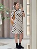 【高品质私服】【GIC斜纹亚麻波点及膝连衣裙】独特肌理 垂坠柔韧 亲肤舒适G1374【无标出货 介意慎拍】CC 商品缩略图2