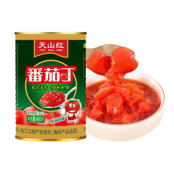 天山红番茄丁 番茄块 预制菜400g*6 /粮油调味 /调味品 /榨菜/酱腌菜 商品图1