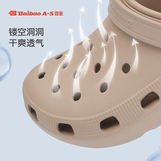 百宝拖鞋透气时尚不臭脚一体成型家居室内浴室洗澡防滑休闲运动 商品图1