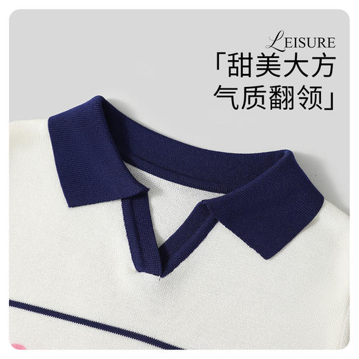 【纳维凯尔】【120-165】Navigare意大利小帆船童装女童短袖针织衫 商品图4